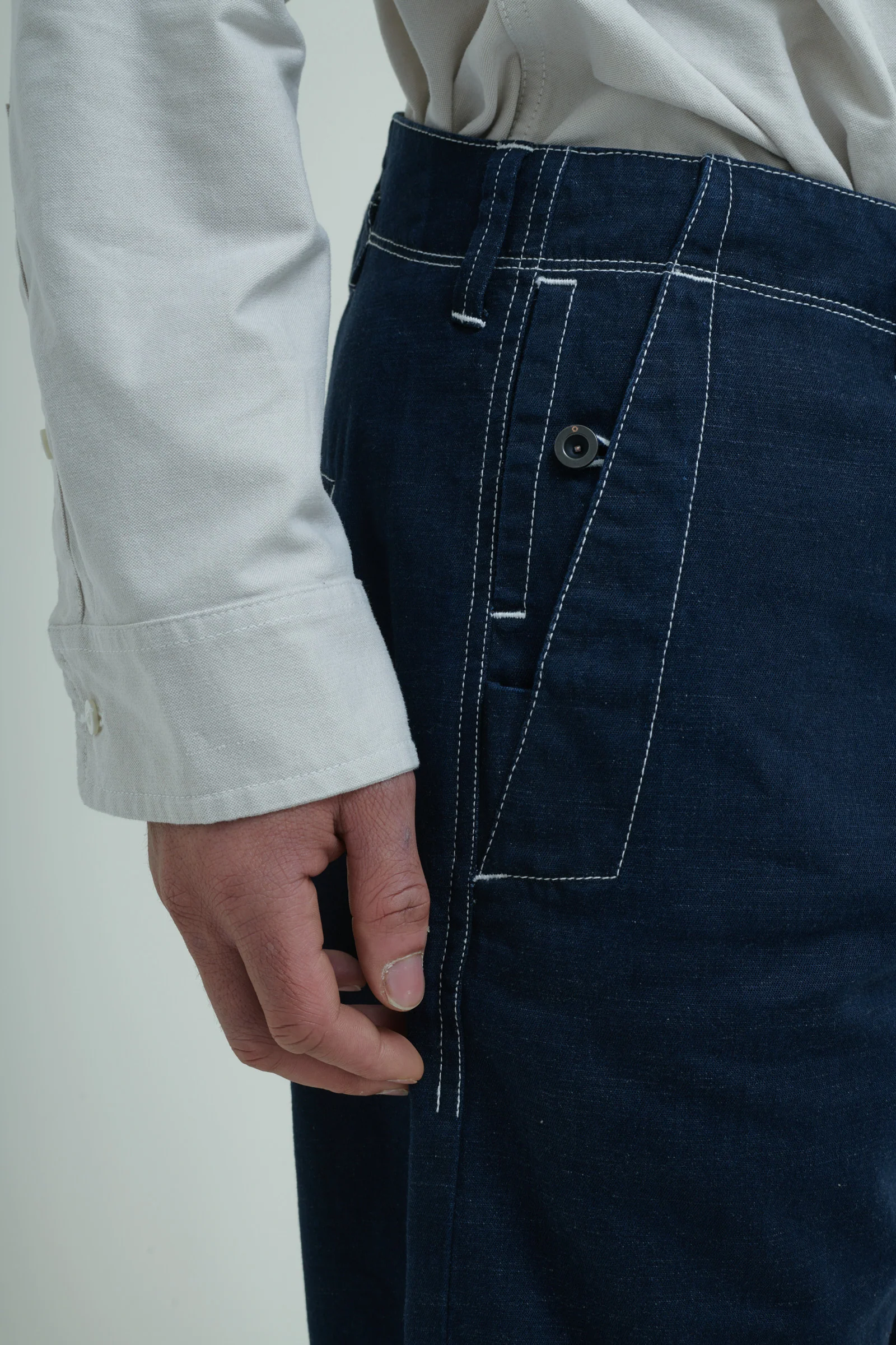 1938 SELVEDGE DRONE CINCH-BACK CHINO - Image 4