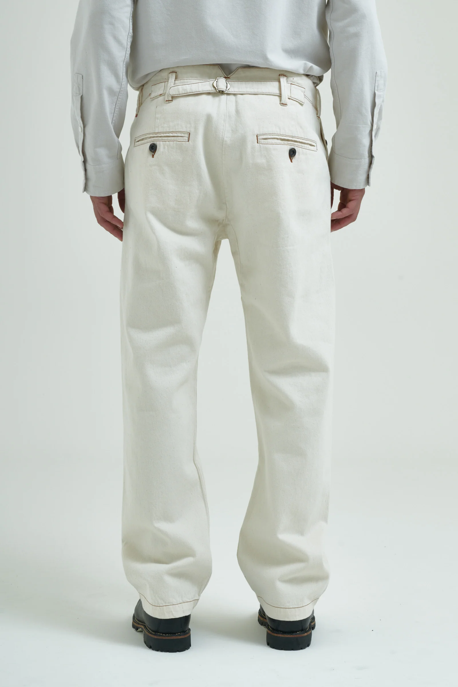 1938 SELVEDGE ECRU CINCH-BACK CHINO - Image 4